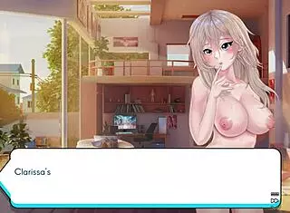 lets play with gamer girls clarissa in hentai anime setting