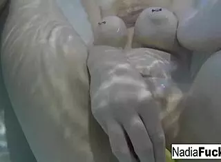 Sexy Nadia Exclaims, Bath Time with Duckies!