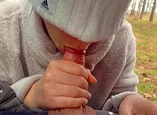 Intense Blowjob from Highway MILF Whore Ends with Cum on Face