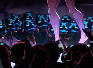 An exciting outdoor adventure unfolds in this animated cartoon world.