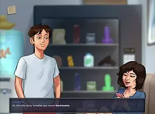 Summertime Saga 76: Brunette Anime Girl with Small TITS in Erotic Game