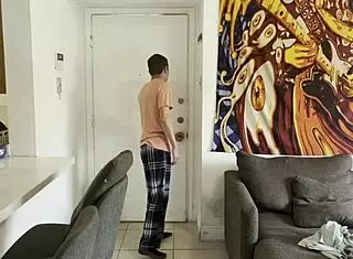 Step Mom Assists Son with Tidying
