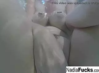 Sexy Nadia Exclaims, Bath Time with Duckies!