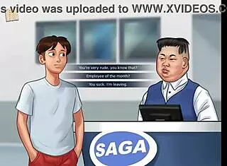 Summertime Saga 76: Brunette Anime Girl with Small TITS in Erotic Game