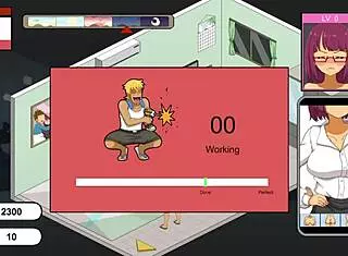 Hentai game: cheating big boobs wife fucked by old handyman in cuckold scenario