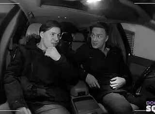 Sexy courier girl experiences female ejaculation during doggystyle and riding.