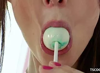 Feeling intense pleasure as T-girl Kitty Kaiti fucks big cock