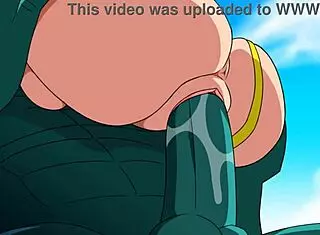 Bulma Adventure 4: Beautiful Naked Bulma Licks Maron's Wet Pussy While Garlic Jr Fucks Her with Huge Cock