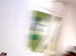 british woman in stockings gets creampied in doggystyle threesome with blowjob.