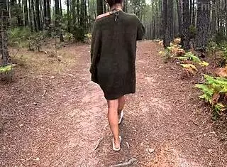 Naked Walk in Forest for Hard Fucking: Hentai Anime with Ripped Clothes and Panties
