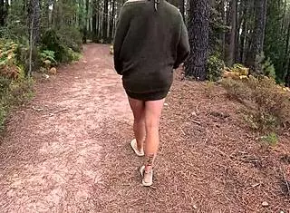 Naked Walk in Forest for Hard Fucking: Hentai Anime with Ripped Clothes and Panties