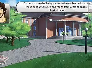 student flirts with hunk teacher