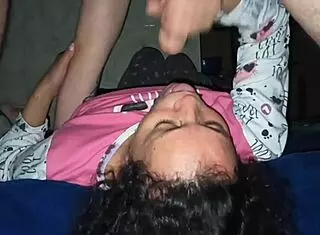 Mature milf loves sucking cock for son's friend.