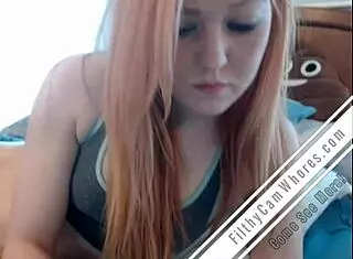 Redhead Nerd Toys And Teases Her Wet Pussy Solo