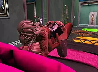 i got double penetrated in this shemale gangbang