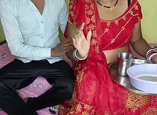 Indian Husband Drunk On Karva Chauth Fucks Wife Licking Pussy Big Tits Ass Cunilingus