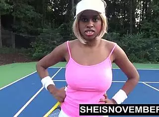 Hd Msnovember Gets Face Painted By Big Cock! Huge Facial On Her Cute Ebony Face!