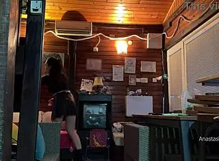 delivery guy caught me naked and groped my boobs outdoors