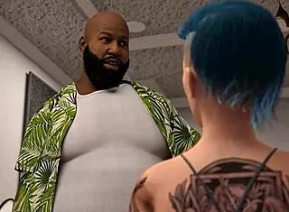 After mom leaves, the emo girl with big tits seduces her bbc stepdad in a sexy outfit