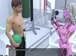 Stranded In Space Femdom Mistress Kisses Cute Teen 18+ Monster Cock 3D Fat Huge Curvy