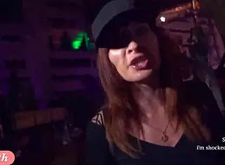 Jeny Smith shows great camel toe and big ass in tight white suit during casting.