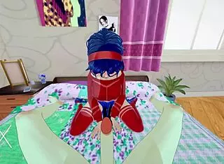 Anime hentai game mita sex in various positions and blowjob