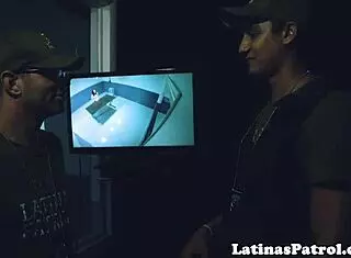 Latina Immigrant Sucks Off US Officer in Office Casting Scene