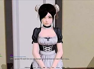 feeling overwhelmed by the monster cock in this homemade harem hotel scene