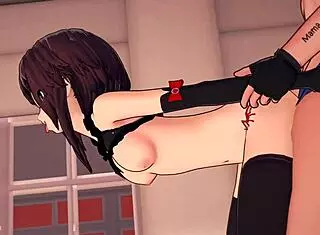 Megumin From Konosuba Wears Bikini For Intense Fucking On The Floor In Uncensored Hentai Version With Shaved Pussy And Cumshot