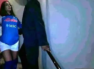 Italian fan from Napoli cheats and takes it in the ass to say sorry! 😱🍑