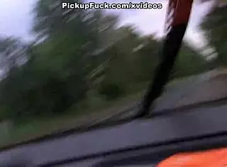 Hard sex with 18-year-old blonde in outdoor pickup.