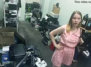 Slutty blonde masturbates publicly next to stranger, fingering to orgasm