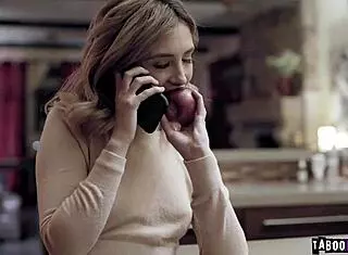 Dude, this hot babysitter’s pussy got wrecked spreadeagle-style on the couch!