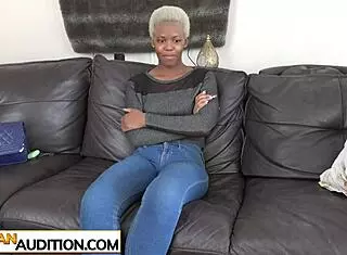 Fake Blonde African Model Dicked in Fake Audition. Hell Yeah!