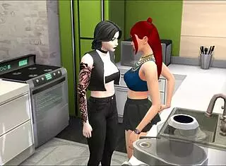 Goth Girlfriend Futa in Sims 4 Hentai