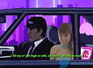 Riley Reid Feels Intense Pleasure In Cartoon Blowjob