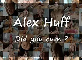Sporty guy AlexHuff is horny, wanna take his big dick in your hole?