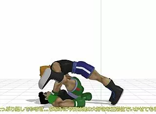 little mac engages in detailed gay bareback sex with partners in a game setting