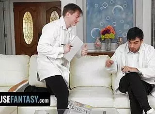 Science nerds lose virginity at 25 with wild 3some action. Freeuse Fantasy shows their nasty stretching journey!