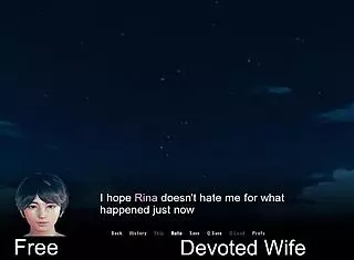 A devoted wife navigates a fantasy world in anime and cartoon style