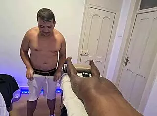 42 - Mix Massage On Hairy Guy Who Cums A Lot In Bareback Action