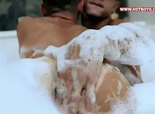 fucking this hot young twink in my home bathtub!