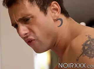 stud deangelo jackson interacts with inked gay partner elijah wilde in high definition group setting