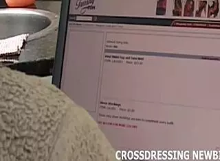 i love crossdressing like a sissy slut in kinky lingerie and stockings!!