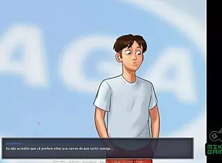 excited to finally buy my motorcycle in summertime saga