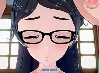 Koikatsu Sunshine: Plain Girl with Glasses in Face-to-Face Sitting Position