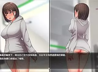 Watch her go naked to the store and climax in excitement.