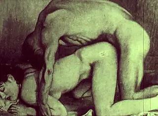 Classic Vintage Erotic Drawings in Retro Anime Style