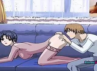 Stepmother secretly fucks stepson in taboo hentai.