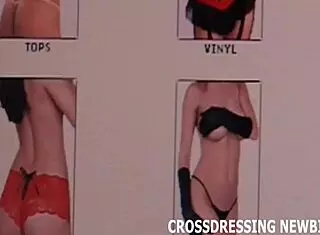 i love crossdressing like a sissy slut in kinky lingerie and stockings!!